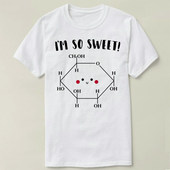 男女diy Glucose Tee T恤 Chemistry Shirt 化学