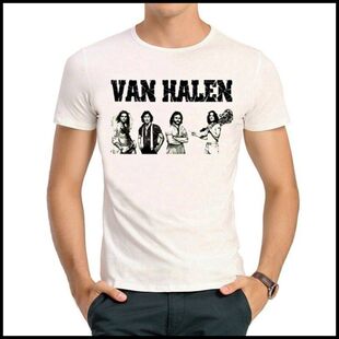T恤 男女 海伦 短袖 白色 海伦乐队 范 shirt Halen Van