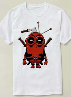 Deadpool死侍Marvel漫威Tee Shirt 定制T恤男女minion小黄人