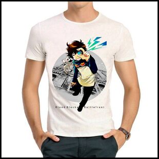 shirt 血界战线 Blood 动漫T恤 Battlefront T恤 男女 Blockade