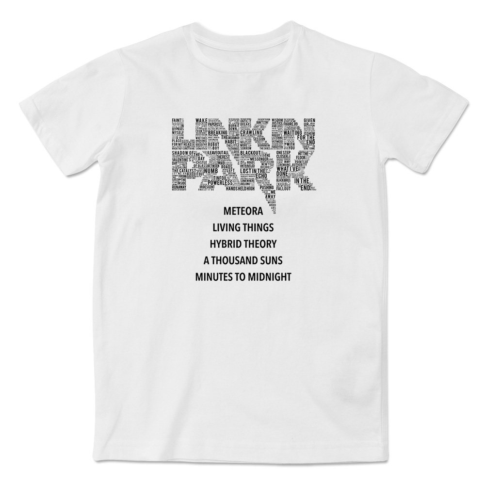 定制休闲嘻哈摇滚街舞短袖t恤林肯公园linkin park文化衫男女