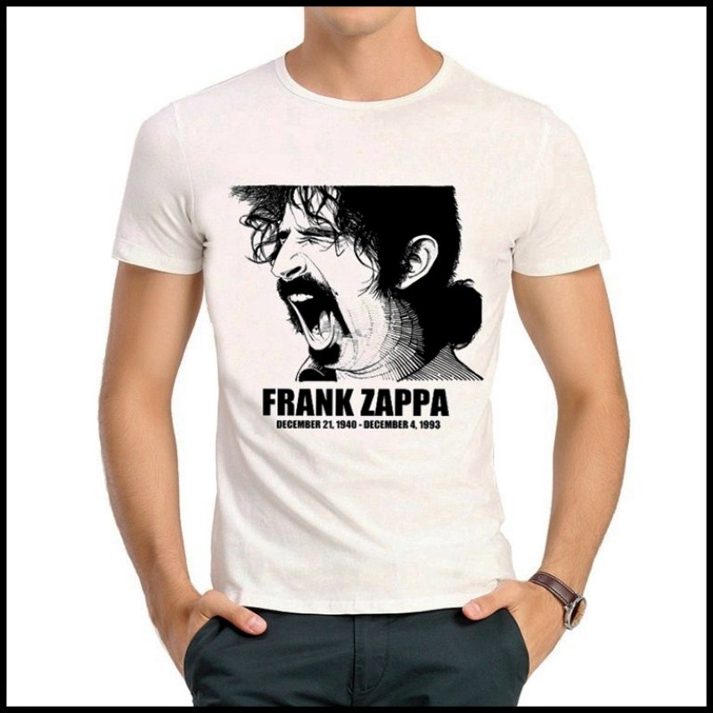 Frank Zappa T-shirt弗兰克扎帕 T恤白色短袖扎帕T恤男女