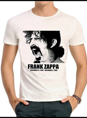 Frank Zappa T-shirt 弗兰克 扎帕 T恤 白色短袖 扎帕T恤 男女
