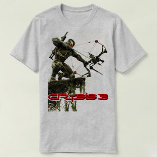 video Tee GAME Shirt 定制T恤男女 Crysis 孤岛危机3圆领