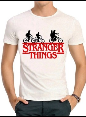 Stranger Things T-shirt 美剧 怪奇物语 T恤 白色短袖T恤 男女