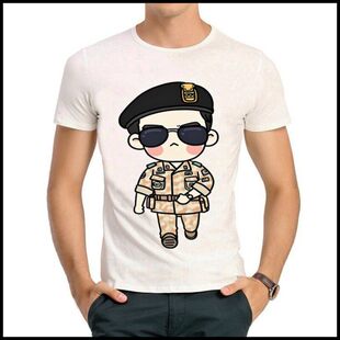 Song Joong Ki T-shirt Q版 宋仲基 T恤 白色短袖 宋仲基T恤 男女