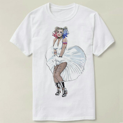 Harley Quinn  Marilyn Monroe 玛丽莲 梦露 定制 T-Shirt T恤