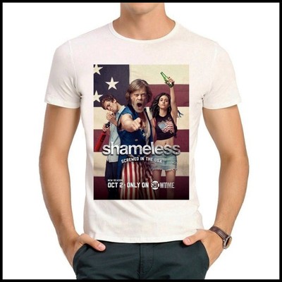 Shameless T-shirt 无耻之徒 T恤 欧美潮流T恤 白色短袖 T恤 男女