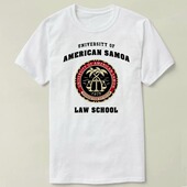 School 衣服 T恤 Shirt Law Samoa American University BCS