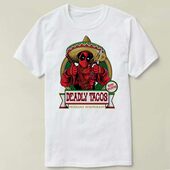 TACOS 定制T恤男女DEADLY Deadpool死侍Marvel漫威Tee Shirt