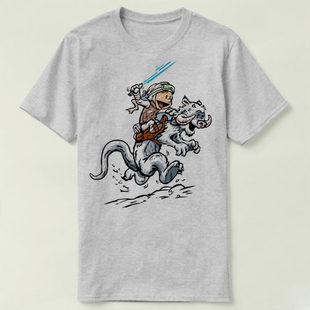Calvin and Hobbes 凯文与霍布斯虎  男女Tee T-Shirt T恤 4