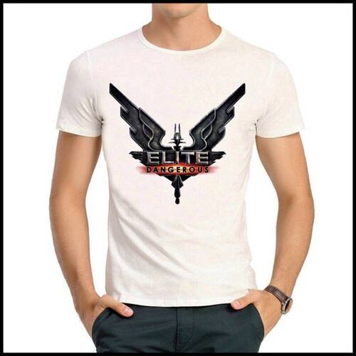Elite Dangerous T-shirt 精英危险 T恤 欧美 白色短袖 T恤 男女