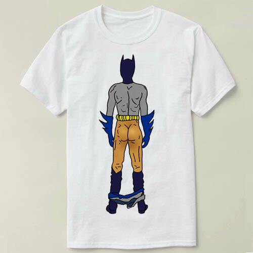 Batman Butt     个性 定制 衣服 文化衫 DIY Tee T-Shirt T恤