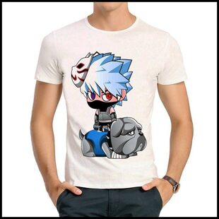 NARUTO T-shirt Q版 火影忍者 T恤 白色 鸣人 佐助 鼬 T恤 男女