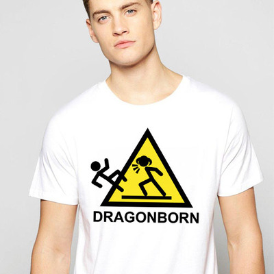 Elder Scrolls SKYRIM上古卷轴5天际T-Shirt男女T恤定制圆领 2