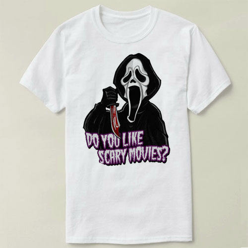 Ghostface scream 惊声尖叫 Tee Shirt T恤 圆领 定制男女 7 - 实物图