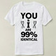 Identical Light 定制男女Tee Biology Shirt 99% T恤 生物