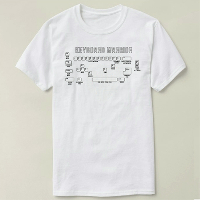 GEEK NERD programmer 极客 程序员Keyboard Warrior T-Shirt T恤