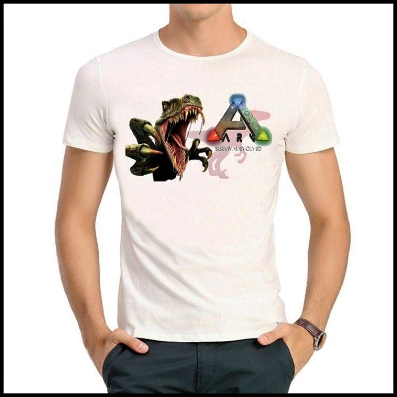 ark survival evolved T-shirt 方舟生存进化 T恤 白色短袖 T恤