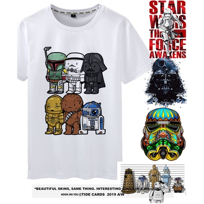 STAR WARS 绝地武士 星球大战 达斯维德 圆领短袖T恤男女电影周边