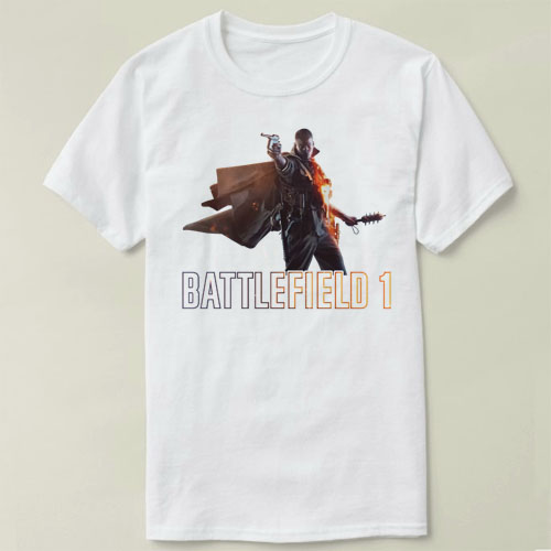 EA Battlefield1  战地 1 VIDEO GAME Tee Shirt圆领 定制T恤