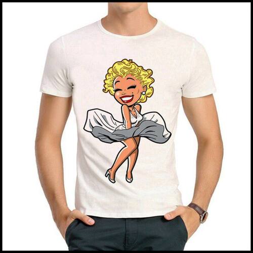 Marilyn Monroe T-shirt 玛丽莲 梦露 T恤 白色短袖 Q版 梦露T恤