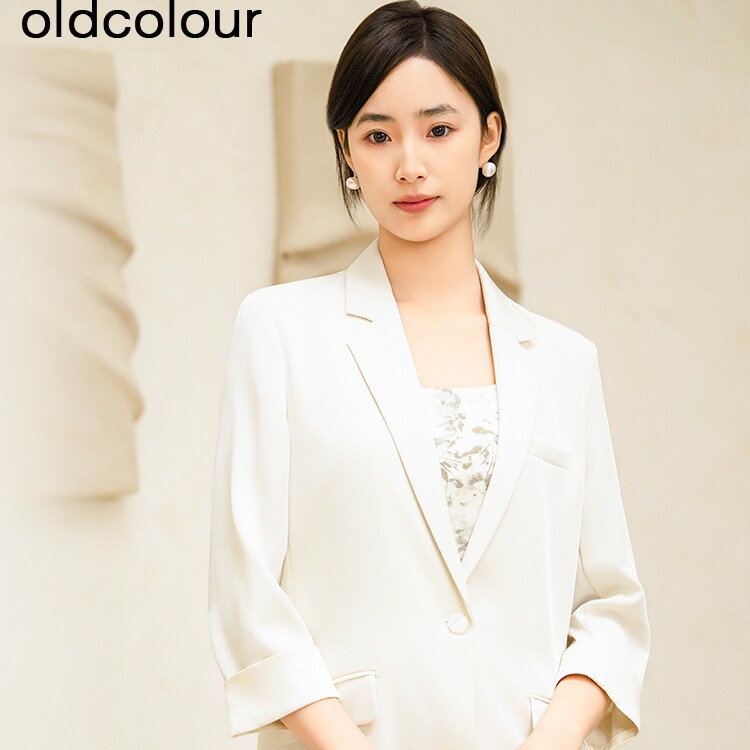 oldcolour春夏款纯色简西装