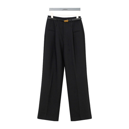 oldcolour秋季时尚高级高腰显瘦西装直筒阔腿裤女P320704A1-699