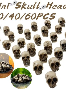 20-60Pcs Skull Sculptures Collectable Halloween Decorative S