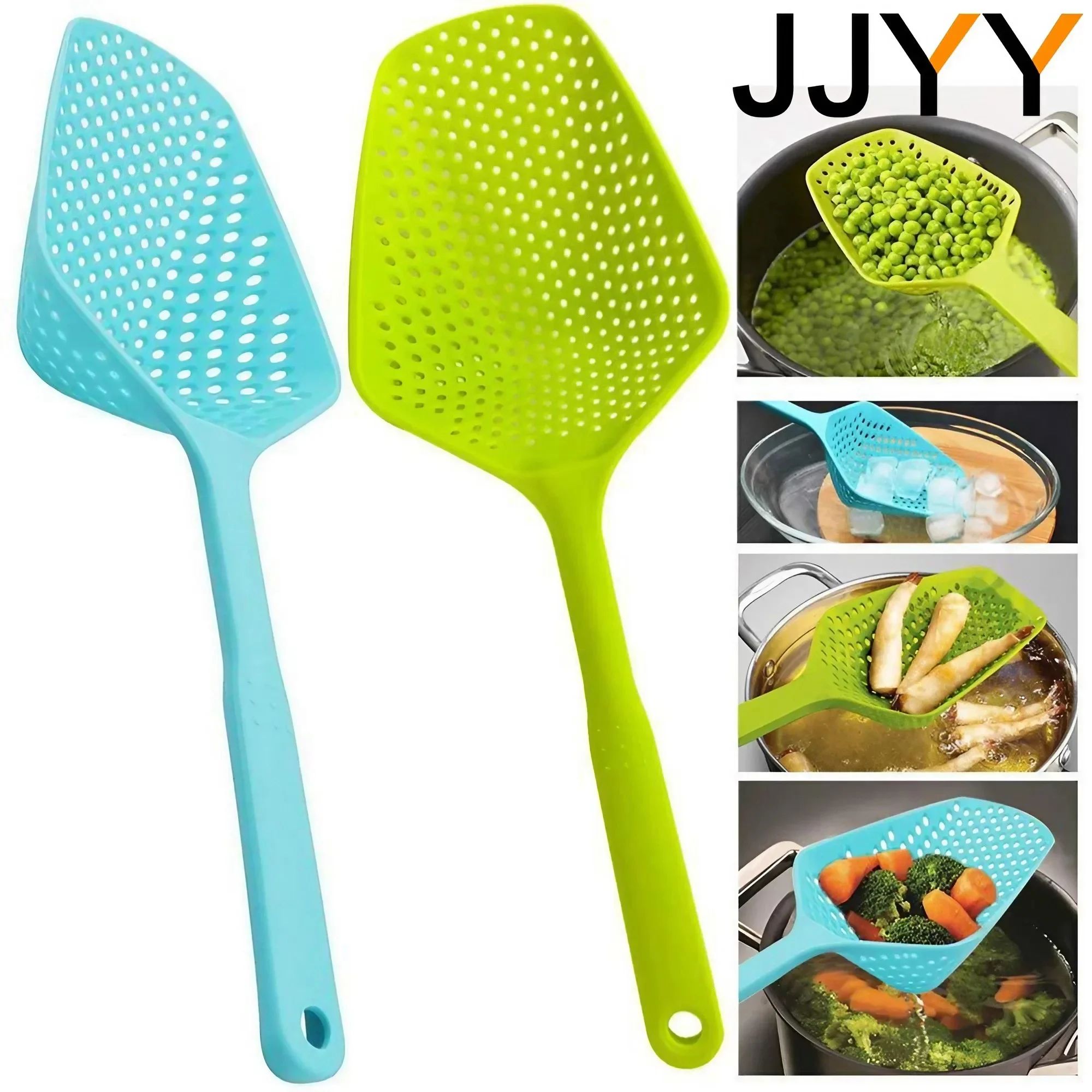 Large Colander Kitchen Large Noodle Spoon Long Handle Spoon