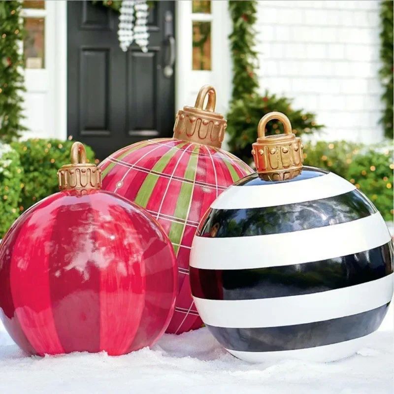 60cm Outdoor Christmas Inflatable Decorated Ball PVC Giant B