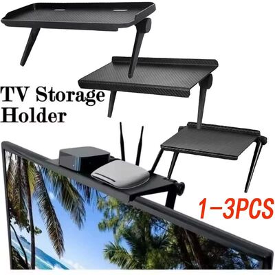 TV Screen Top Storage Shelf Computer Monitor Desktop Screen