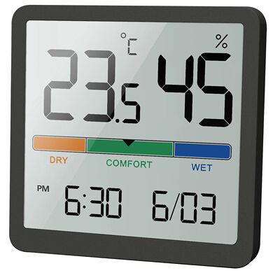 Indoor Temperature Humidity Meter Home LCD Digital Thermomet