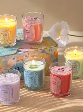 1/2 PCS Scented Candles Multi-Color Soy Wax Votive Candle fo