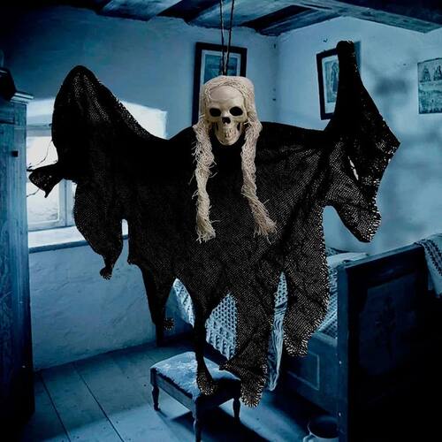 Halloween Hanging Skull Head Ghost Haunted House Escape Horr