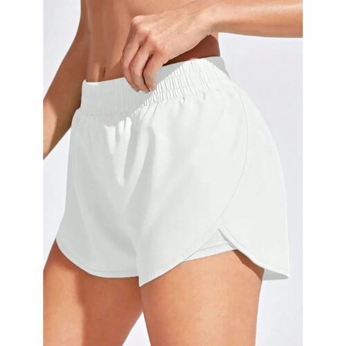 Yoga Shorts Women Fitness Elastic Running Workout Short Legg