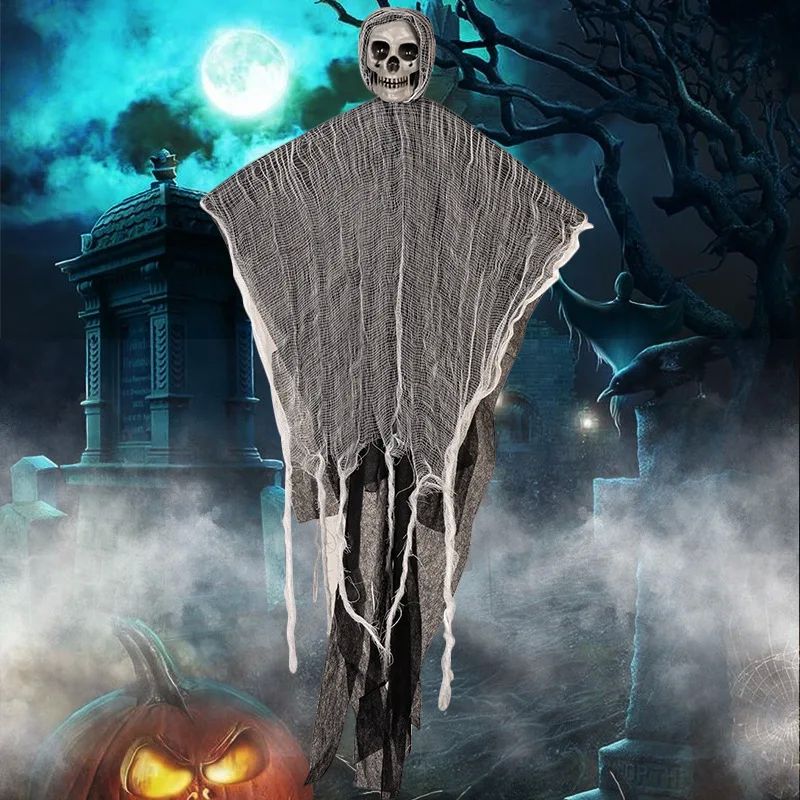 Halloween Hanging Skull Ghost Ornament Haunted House Decorat