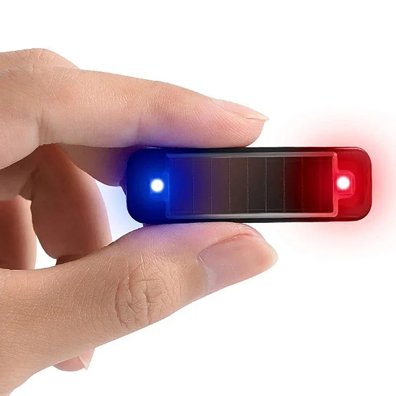 Solar warning light car rear collision prevention free breat