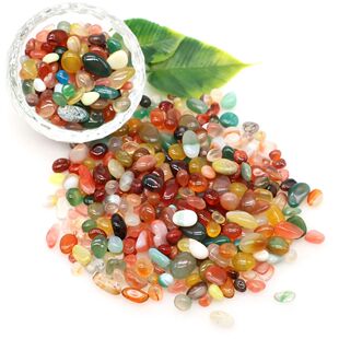 Agate Mine Natural Tumbled Chip Quartz Crystals Stone Gravel