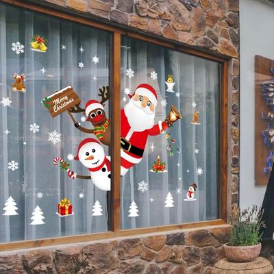 Christmas Wall Window Stickers Marry Christmas Decoration Fo