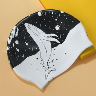 Silicone Swimming Cap Pool Equipment Antislip Waterproof Swi