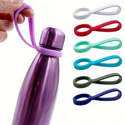 Silicone Elastic Bottle Handle Strap for Narrow Mouth Bottle