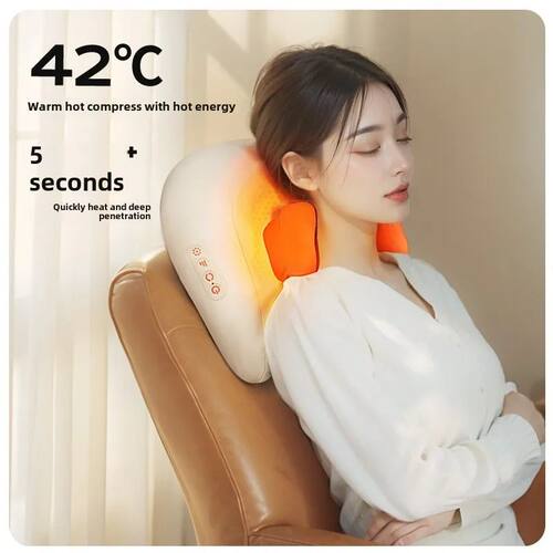 JAIYORL Trapezius Electric Massage Pillow Wireless Car And H