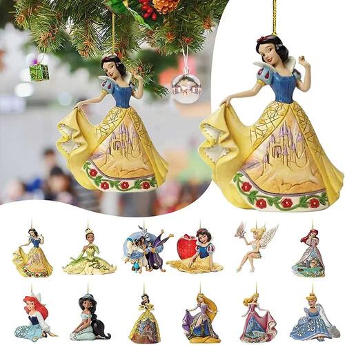 Disney Christmas Tree Ornament Acrylic Plane Toys Pendant Ca