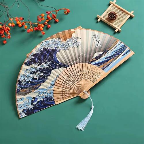 Handheld Folding Ancient Style Fan, Portable And Beautiful,