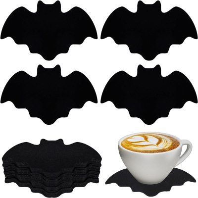 Halloween Net Felt Coasters Insulation Mat Holiday Supplies