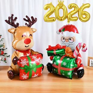 Standing Santa Claus Foil Balloon 2026 Number Balloons Chris