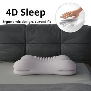 Ergonomic Memory Foam Pillow for All Sleep Positions, Multi-