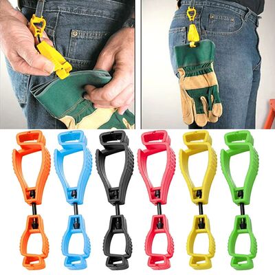 1PC Gloves Clip Hanger Safety Glove Holder Plastic Working G