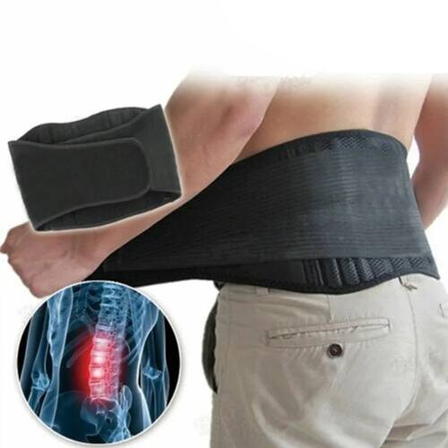1pc Lower Back Support Brace with Self Heating, Waist Belt f